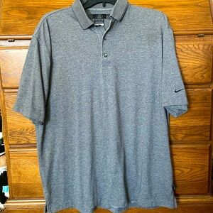 Nike Golf Dri-fit Gray Polo size Large